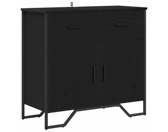 Sonata H Служебен шкаф Черен дъб 79.5 x 35.5 x 74.5 см Инженерно дърво