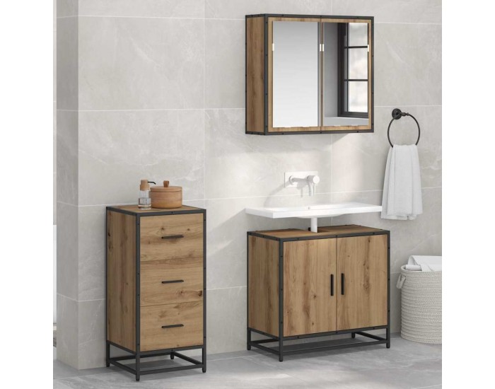 Sonata H Служебен шкаф дъб артизан 35.5 x 35 x 76 см Инженерно дърво