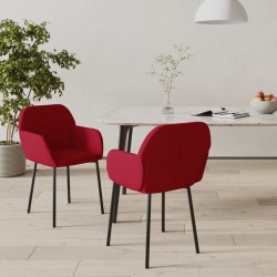 Sonata H Трапезни столове, 2 бр, виненочервени, кадифе - Трапезни столове