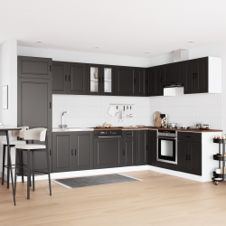 Sonata H Мивка с шкаф със съхранение Porto 2 pcs Черно 80 x 46 x 84.5 см - Шкафове за баня