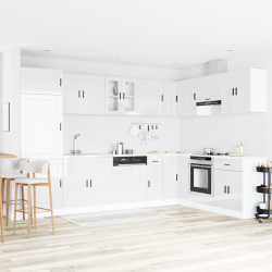 Sonata H Мивка с шкаф Porto 2 pcs Бяло 80 x 46 x 84.5 см Инженерно дърво - Шкафове за баня