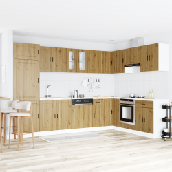 Sonata H Мивка с шкаф с врата Porto 2 pcs Кафяво 80 x 46 x 84.5 см - Шкафове за баня