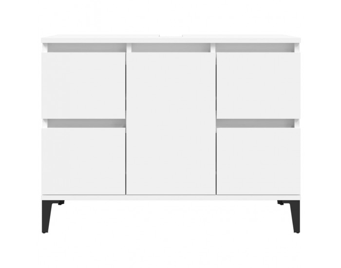 Sonata H Шкаф за мивка, бял, 80x33x60 см, инженерно дърво