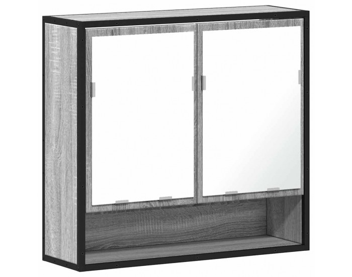 Sonata H Огледален шкаф за баня Сив Сонома Инженерна дървесина