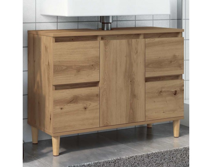 Sonata H Шкаф за мивка Artisan Oak 80x33x60 cm Инженерна дървесина