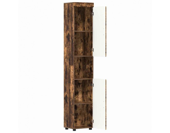 Sonata H Шкаф за баня със съхранение TULUM Опушен дъб 37 x 31.5 x 203 см