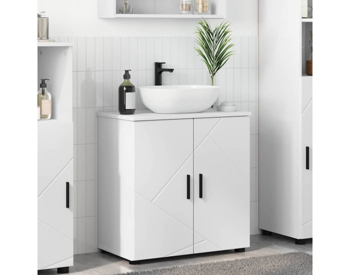 Sonata H Шкаф за баня с рафт Бяло 61 x 35 x 64 см Инженерно дърво