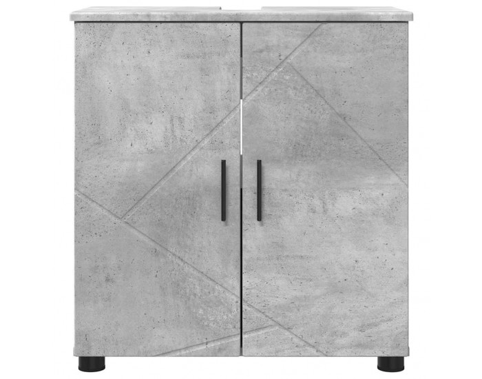 Sonata H Шкаф за баня Бетонно сиво 61 x 35 x 64 см Инженерно дърво