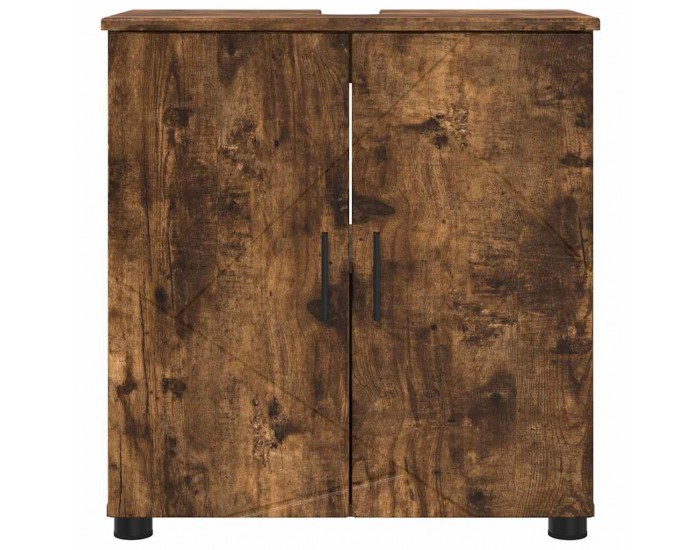 Sonata H Шкаф за баня с рафт Опушен дъб 61 x 35 x 64 см Инженерно дърво