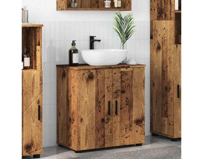 Sonata H Шкаф за баня с рафт Старо дърво 61 x 35 x 64 см Инженерно дърво