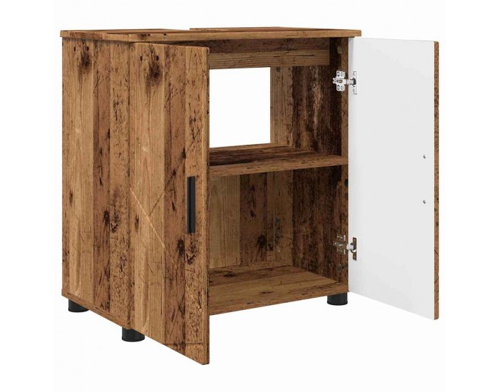 Sonata H Шкаф за баня с рафт Старо дърво 61 x 35 x 64 см Инженерно дърво