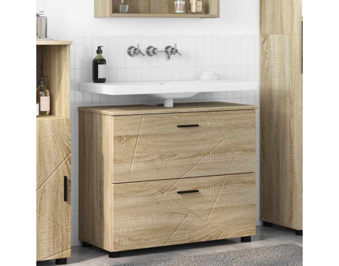 Sonata H Шкаф за баня дъб сонома 76.5 x 35 x 64 см Инженерно дърво