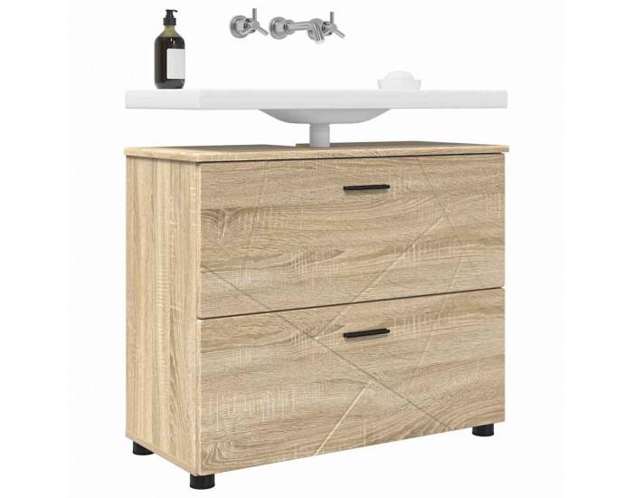 Sonata H Шкаф за баня дъб сонома 76.5 x 35 x 64 см Инженерно дърво