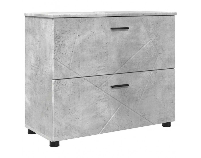 Sonata H Шкаф за баня Бетонно сиво 76.5 x 35 x 64 см Инженерно дърво