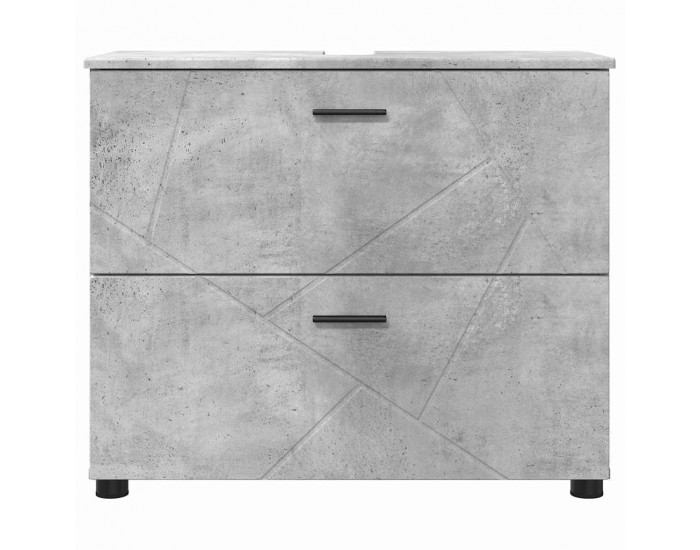 Sonata H Шкаф за баня Бетонно сиво 76.5 x 35 x 64 см Инженерно дърво