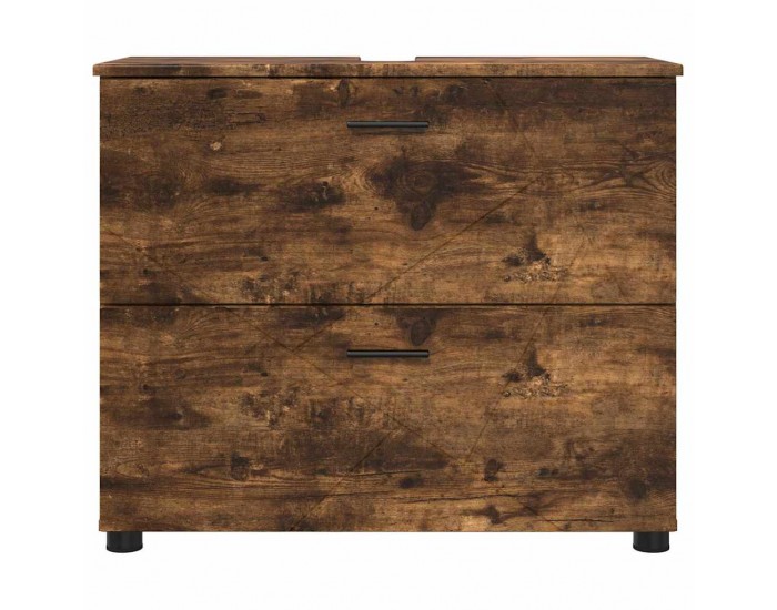 Sonata H Шкаф за баня Опушен дъб 76.5 x 35 x 64 см Инженерно дърво