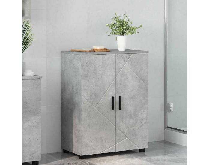 Sonata H Шкаф за баня Бетонно сиво 60 x 35 x 80 см Инженерно дърво