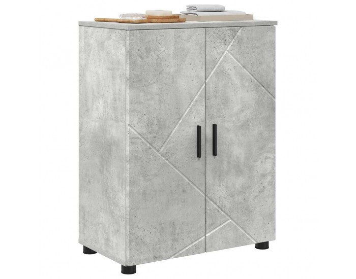 Sonata H Шкаф за баня Бетонно сиво 60 x 35 x 80 см Инженерно дърво