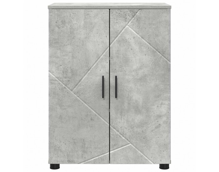 Sonata H Шкаф за баня Бетонно сиво 60 x 35 x 80 см Инженерно дърво