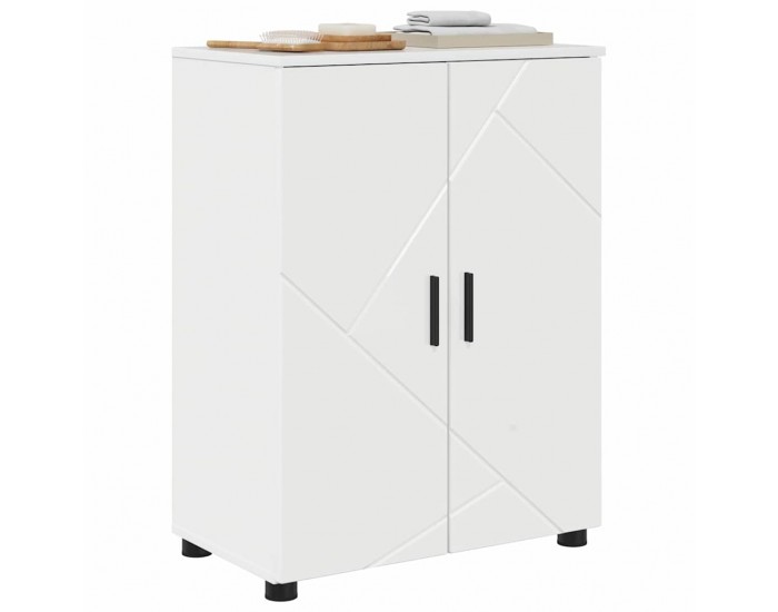 Sonata H Шкаф за баня с рафт Бяло Със Силен Гланц 60 x 35 x 80 см