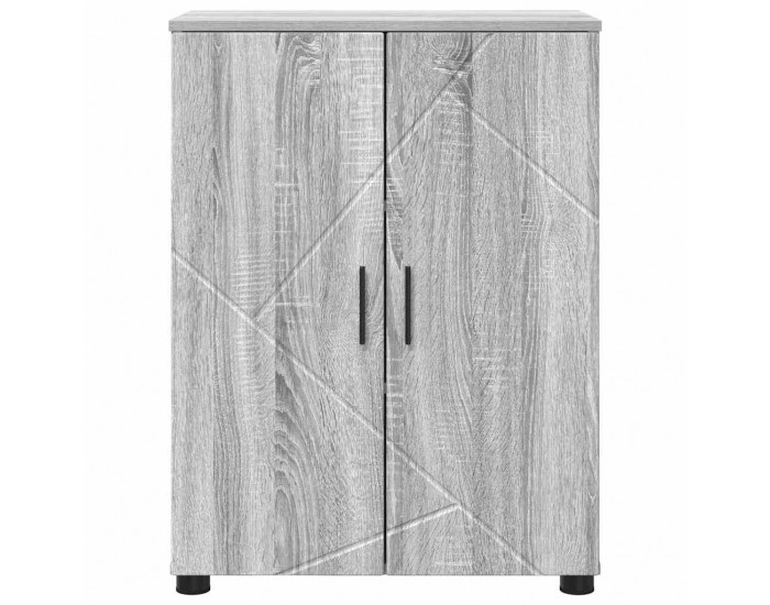 Sonata H Шкаф за баня с рафт Сив сонома 60 x 35 x 80 см Инженерно дърво