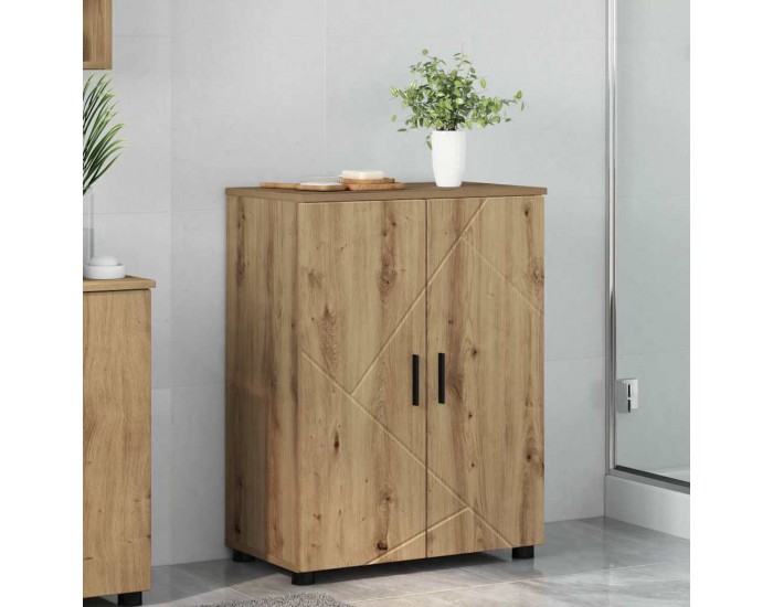 Sonata H Шкаф за баня с рафт дъб артизан 60 x 35 x 80 см Инженерно дърво