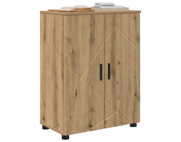 Sonata H Шкаф за баня с рафт дъб артизан 60 x 35 x 80 см Инженерно дърво