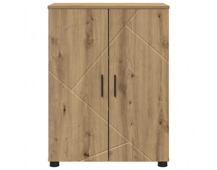 Sonata H Шкаф за баня с рафт дъб артизан 60 x 35 x 80 см Инженерно дърво