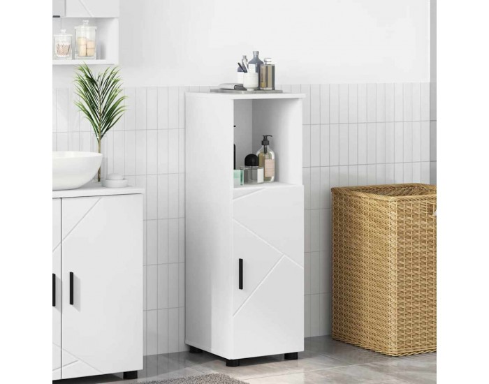 Sonata H Шкаф за баня с рафт Бяло 30 x 35 x 95 см Инженерно дърво