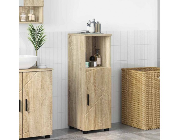 Sonata H Шкаф за баня с рафт дъб сонома 30 x 35 x 95 см Инженерно дърво