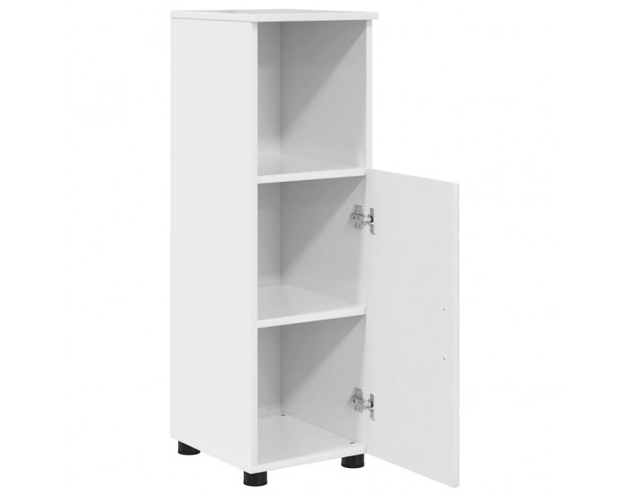 Sonata H Шкаф за баня с рафт Бяло Със Силен Гланц 30 x 35 x 95 см