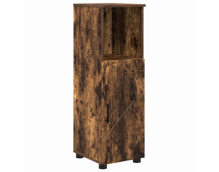 Sonata H Шкаф за баня с рафт Опушен дъб 30 x 35 x 95 см Инженерно дърво