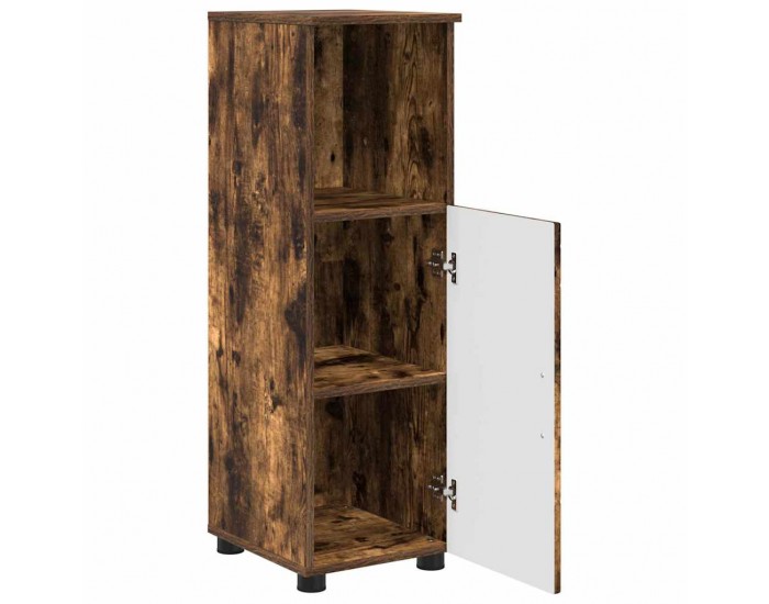 Sonata H Шкаф за баня с рафт Опушен дъб 30 x 35 x 95 см Инженерно дърво