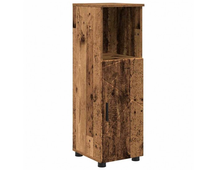 Sonata H Шкаф за баня с рафт Старо дърво 30 x 35 x 95 см Инженерно дърво