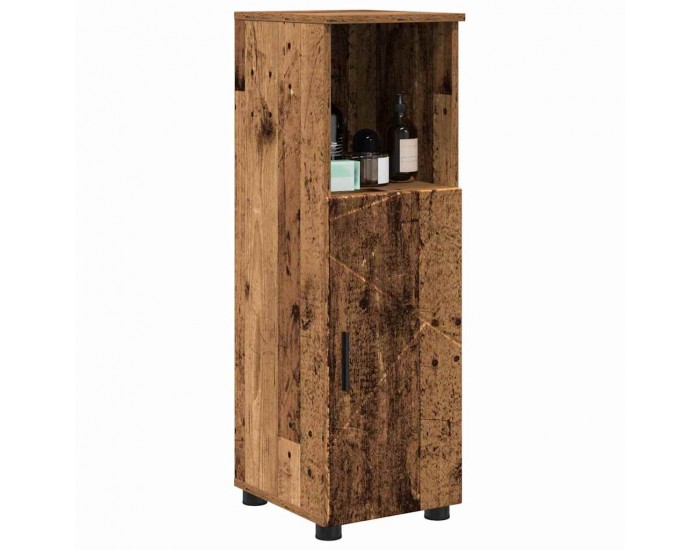 Sonata H Шкаф за баня с рафт Старо дърво 30 x 35 x 95 см Инженерно дърво