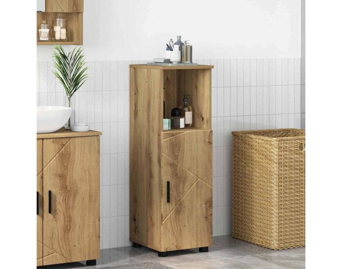 Sonata H Шкаф за баня с рафт дъб артизан 30 x 35 x 95 см Инженерно дърво