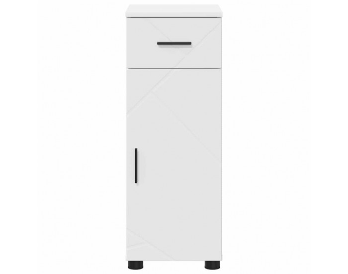 Sonata H Шкаф за баня с чекмедже Бяло 30 x 35 x 80 см Инженерно дърво