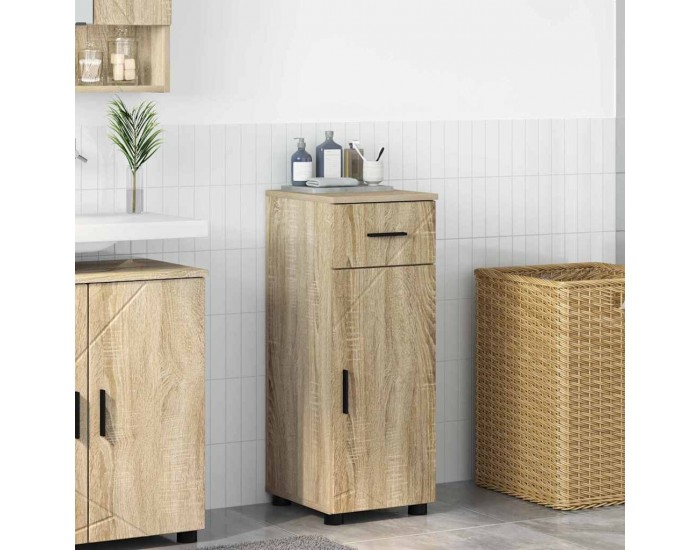 Sonata H Шкаф за баня с врата дъб сонома 30 x 35 x 80 см Инженерно дърво