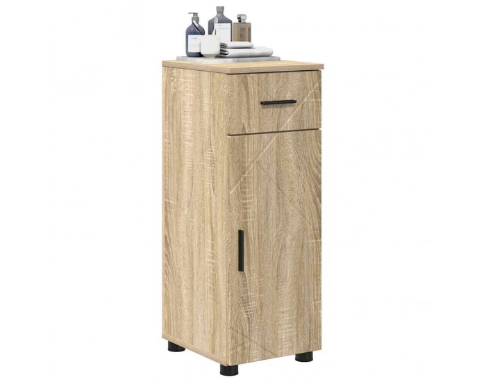 Sonata H Шкаф за баня с врата дъб сонома 30 x 35 x 80 см Инженерно дърво