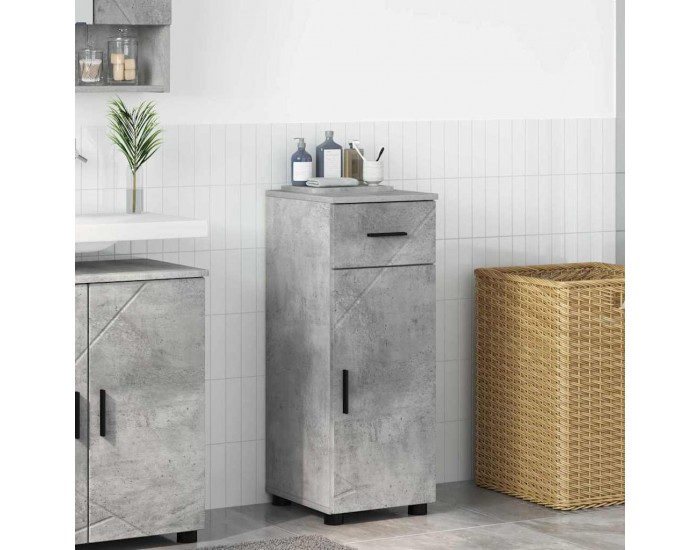 Sonata H Шкаф за баня Бетонно сиво 30 x 35 x 80 см Инженерно дърво