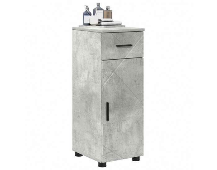 Sonata H Шкаф за баня Бетонно сиво 30 x 35 x 80 см Инженерно дърво