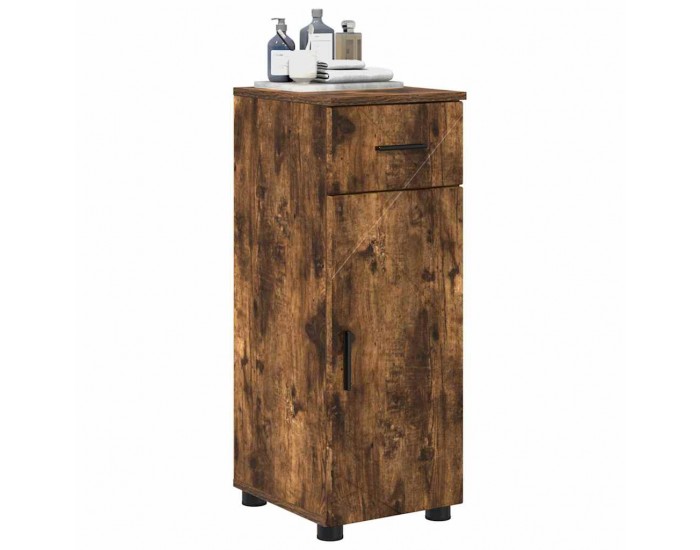 Sonata H Шкаф за баня с врата Опушен дъб 30 x 35 x 80 см Инженерно дърво