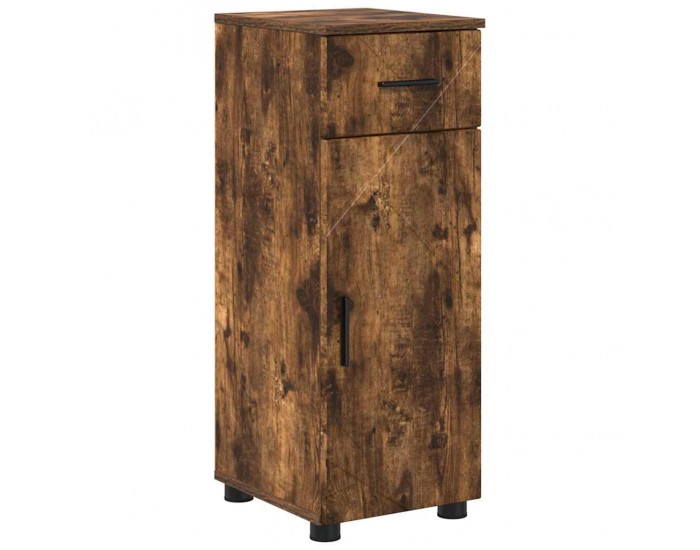 Sonata H Шкаф за баня с врата Опушен дъб 30 x 35 x 80 см Инженерно дърво