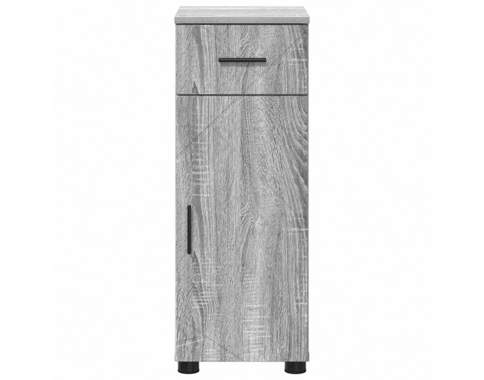 Sonata H Шкаф за баня с врата Сив сонома 30 x 35 x 80 см Инженерно дърво