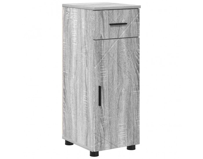 Sonata H Шкаф за баня с врата Сив сонома 30 x 35 x 80 см Инженерно дърво