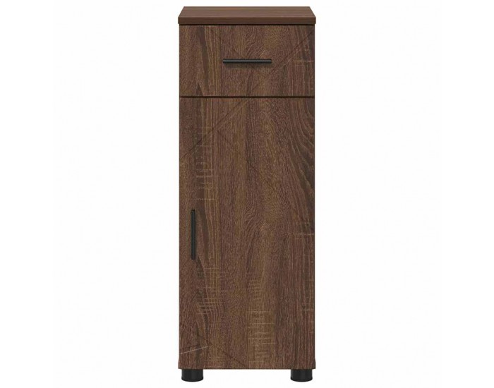 Sonata H Шкаф за баня с врата Кафяв дъб 30 x 35 x 80 см Инженерно дърво