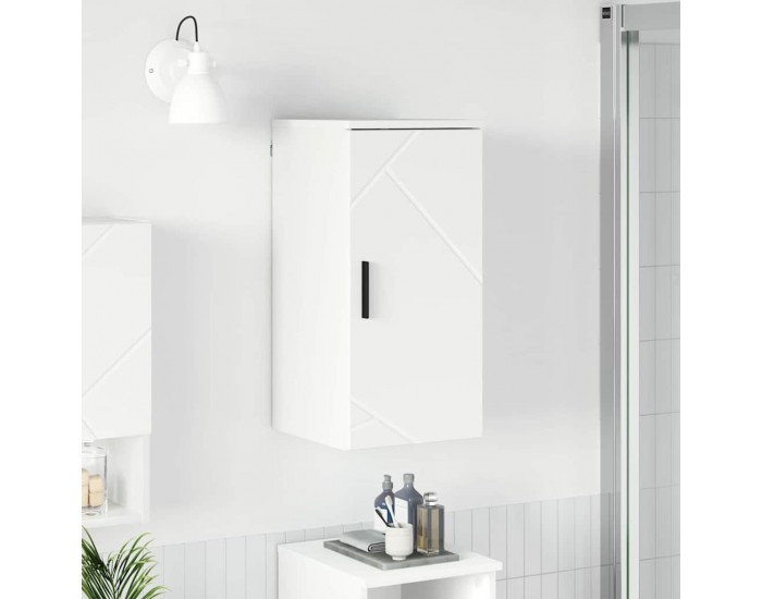 Sonata H Шкаф за баня с врата Бяло 30 x 31.5 x 61 см Инженерно дърво