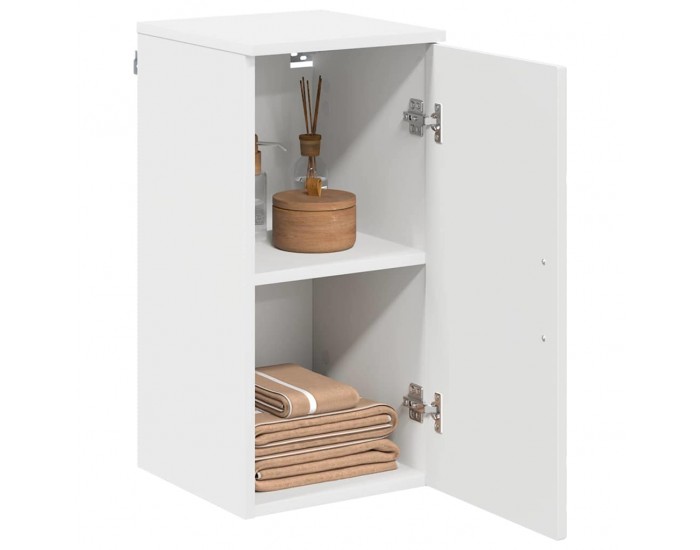 Sonata H Шкаф за баня с врата Бяло 30 x 31.5 x 61 см Инженерно дърво