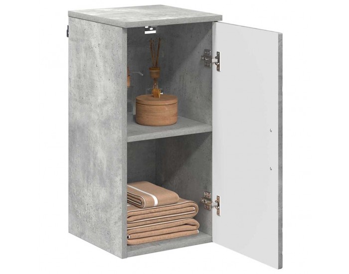 Sonata H Шкаф за баня Бетонно сиво 30 x 31.5 x 61 см Инженерно дърво