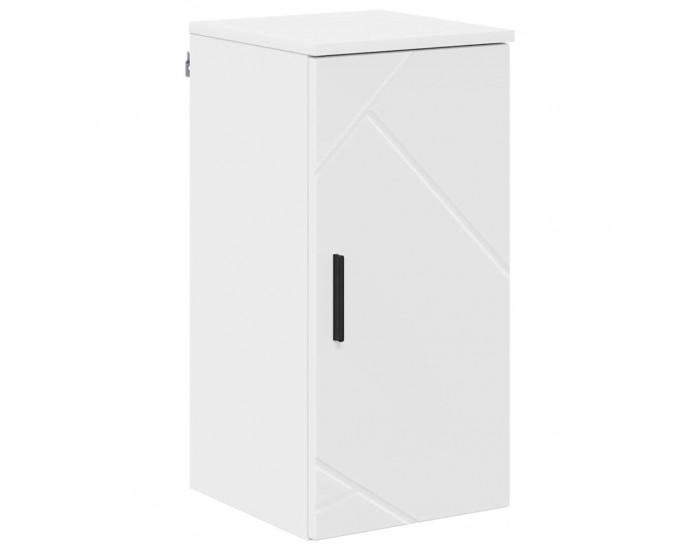 Sonata H Шкаф за баня с врата Бяло Със Силен Гланц 30 x 31.5 x 61 см